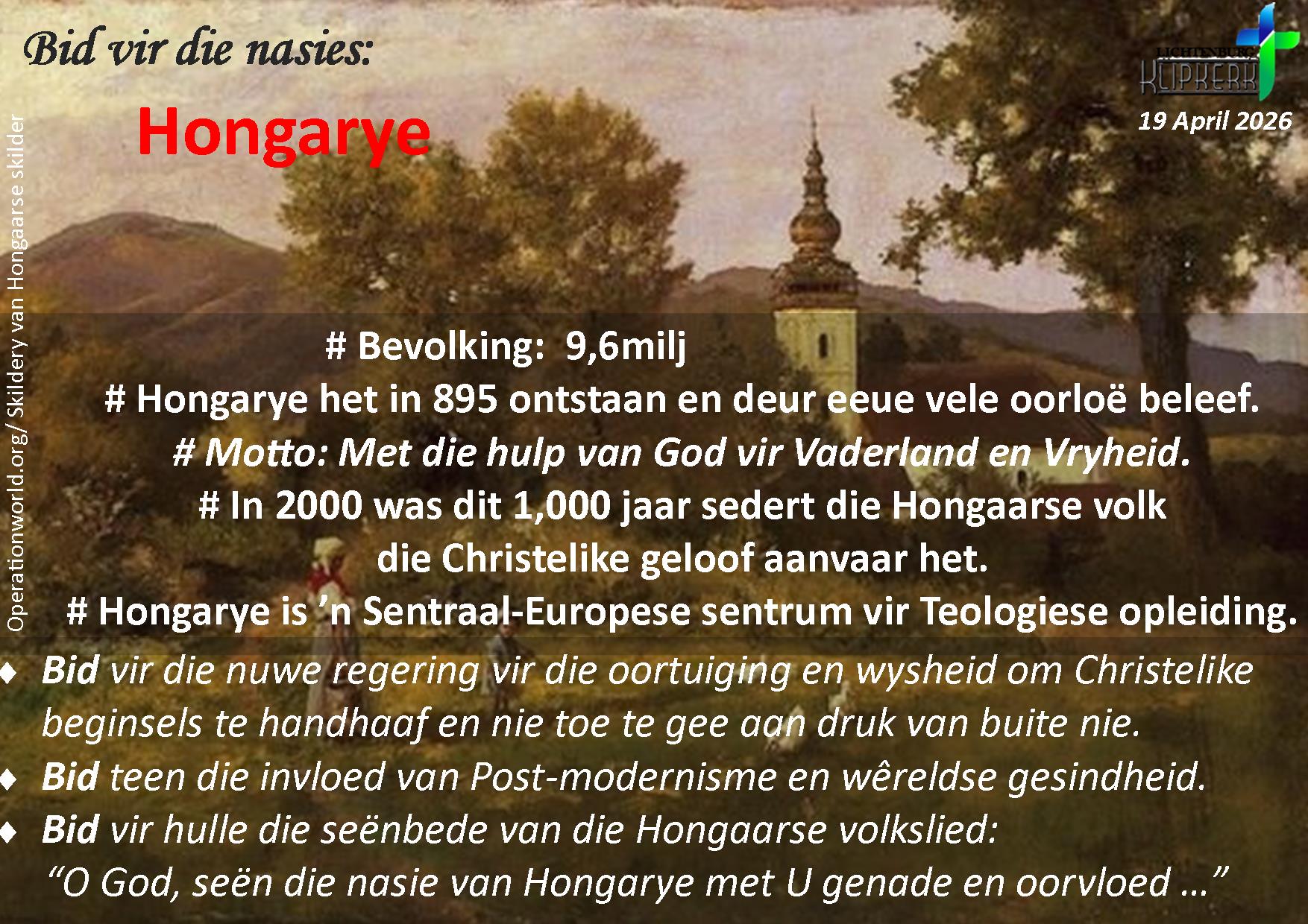 bid vir die nasies, Onbereiktes, klipkerk wereldfokus